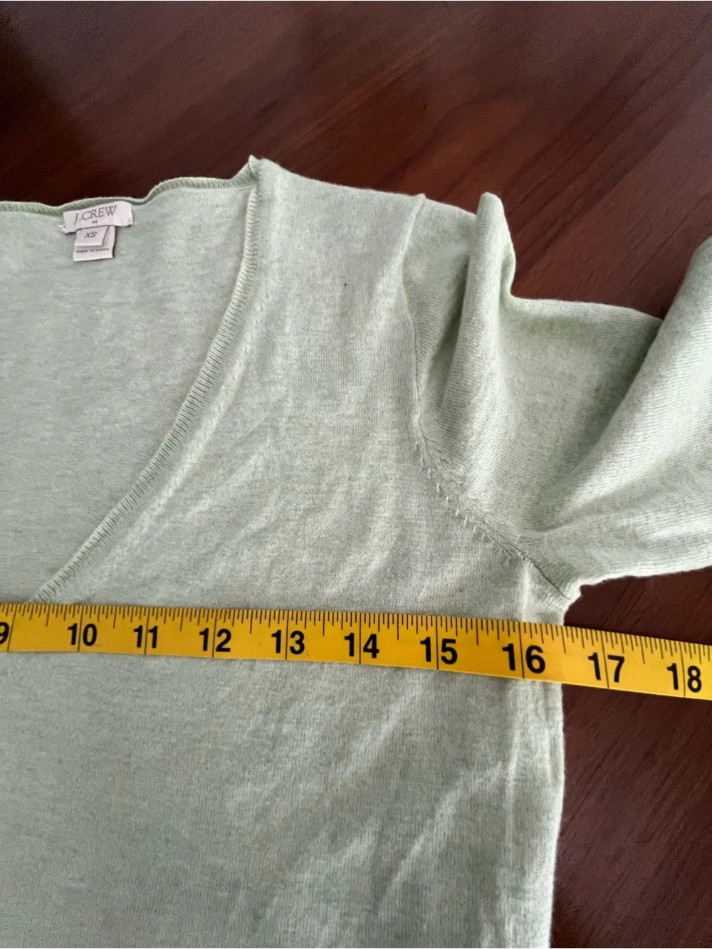 J. Crew Pale Mint V-Neck Sweater - Size XS